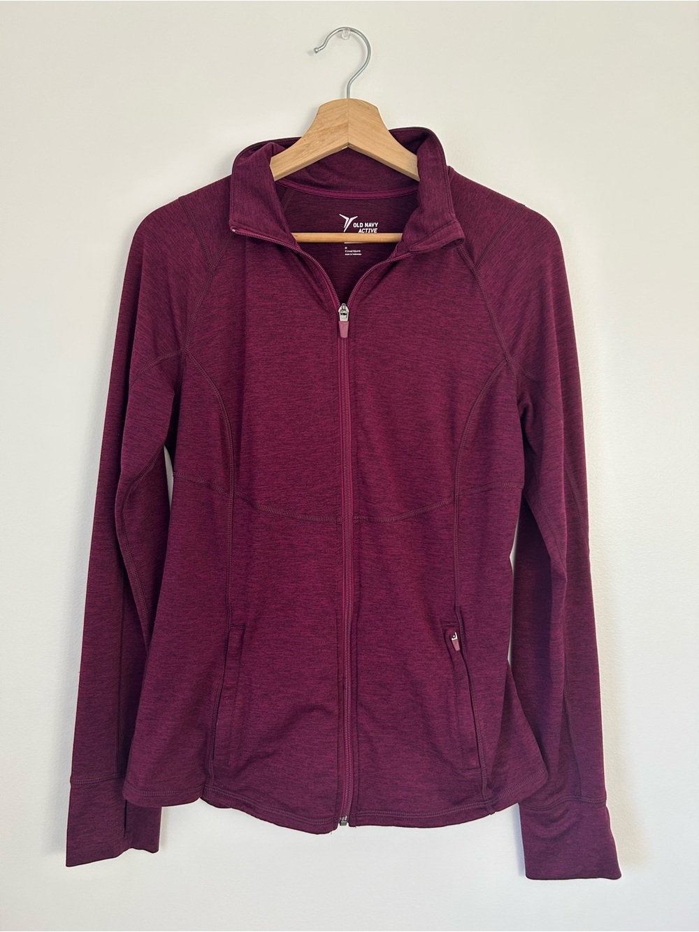 Old Navy Burgundy Women’s Zip-Up Athletic Jacket